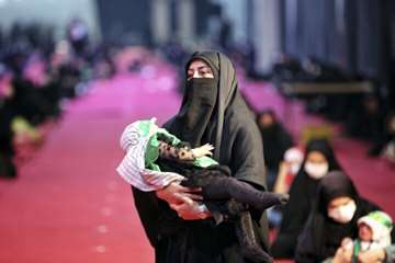 Sorgeceremonier under muharram för Imam Hussein (fvmh)