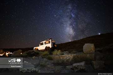 Iran: Vintergatans båge över Ilam-provinsen