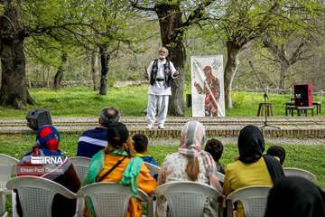 Abbas Abads historiska trädgård under nowruz