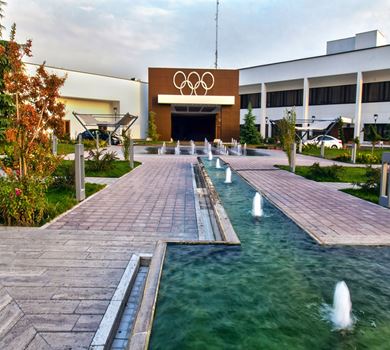 Olympic Hotel i Teheran, med lugn atmosfär och nära till mycket