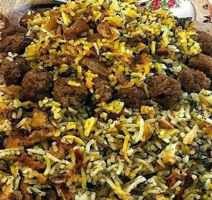 Kalam polo shirazi (shirazikålris), en hälsosam och traditionell maträtt
