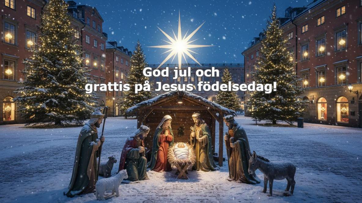 God jul och Jesus födelsedag