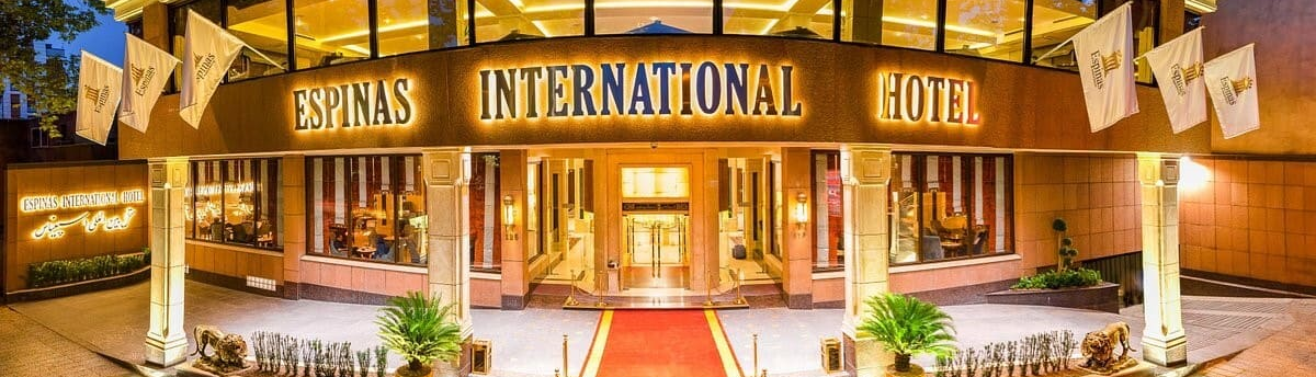 Espinas International Hotel, bo lyxigt mitt i Teheran