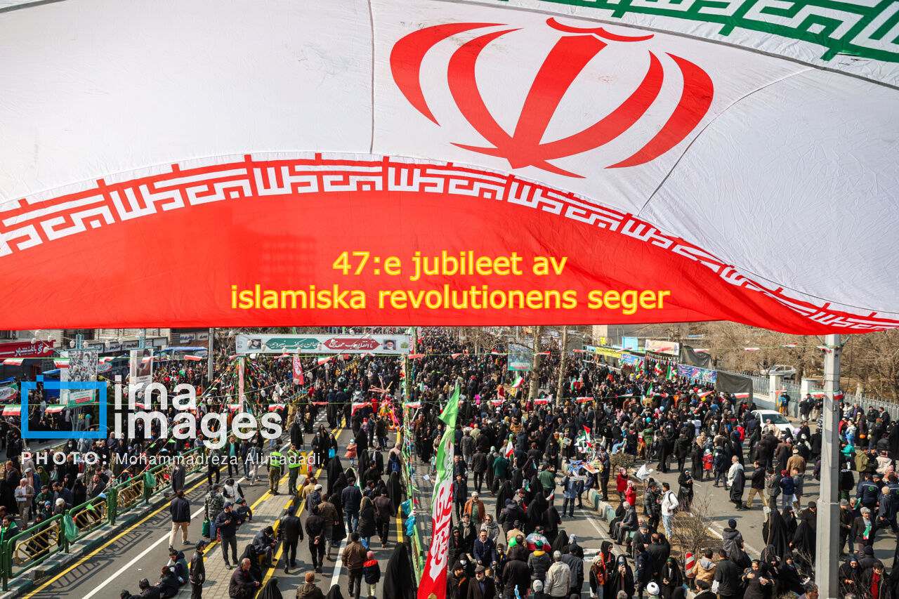 Miljontals människor över hela Iran deltog i demonstrationer för den islamiska revolutionens årsdag